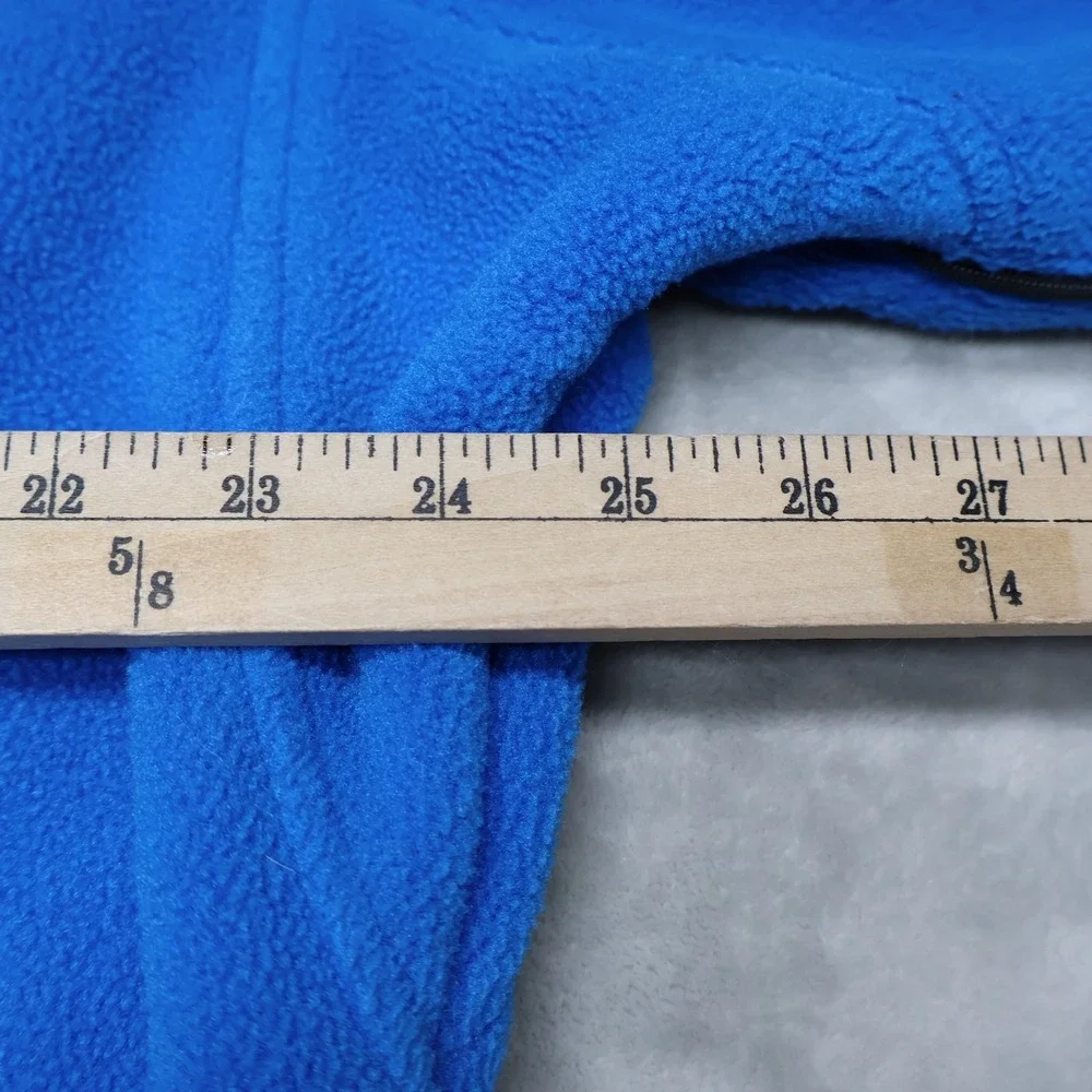 North Face Denali Jacket Men XL Blue Black Polartec Insulated Fleece Heavyweight